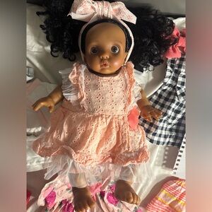 Reborn Peeka Replica Curly Hair Ethnic Baby